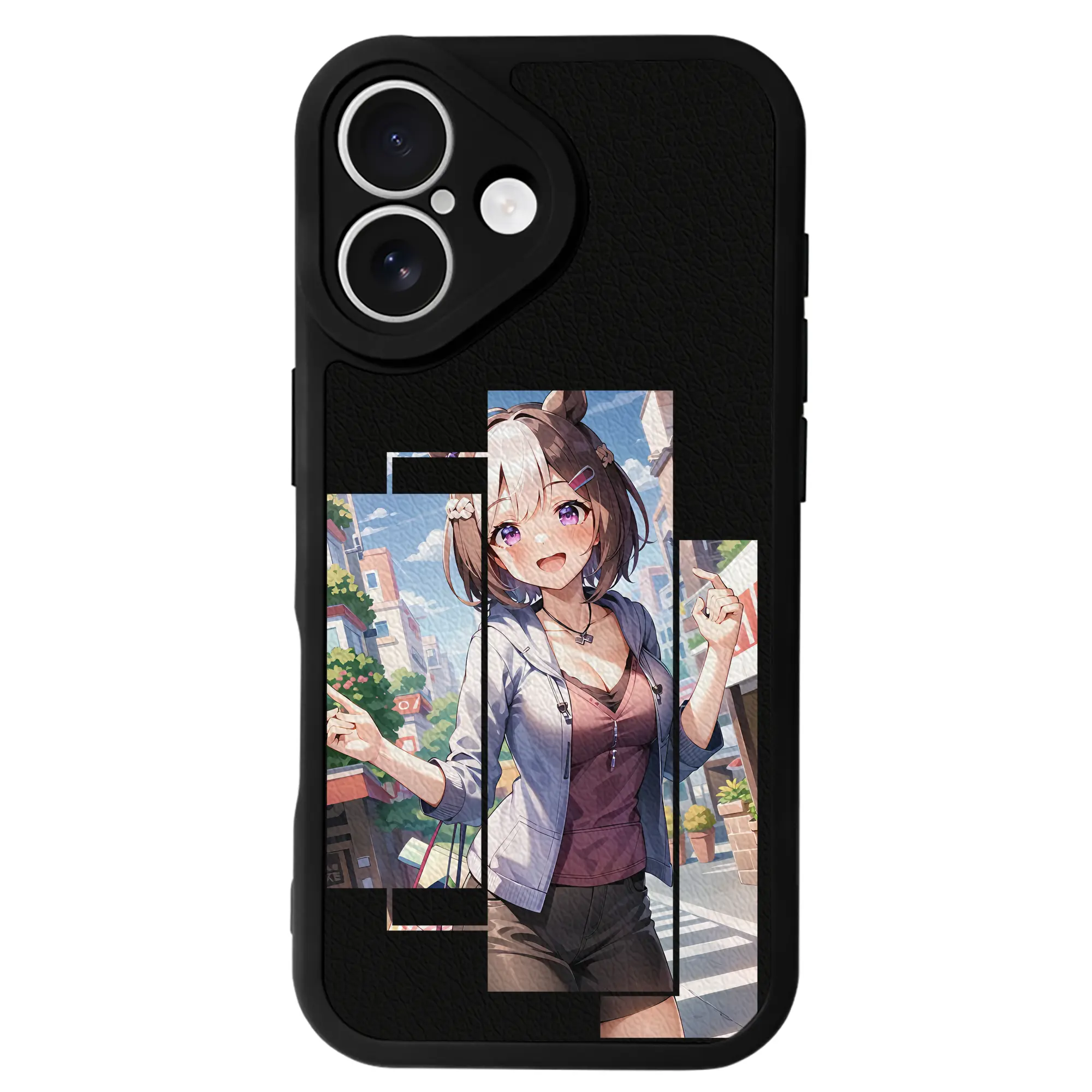 ウマ娘 プリティーダービー グッズ スペシャルウィーク - IPhone 16シリーズ対応 ・ シリコンスマホケース ・ レザー調 ・ 高精度フィット ・ 耐衝撃 ・ ワイヤレス充電対応 ・ 精密カット